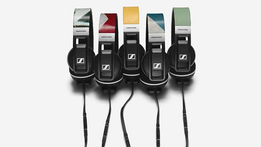De nieuwe F703 SENNHEISER x FREITAG URBANITE on-ear hoofdtelefoons