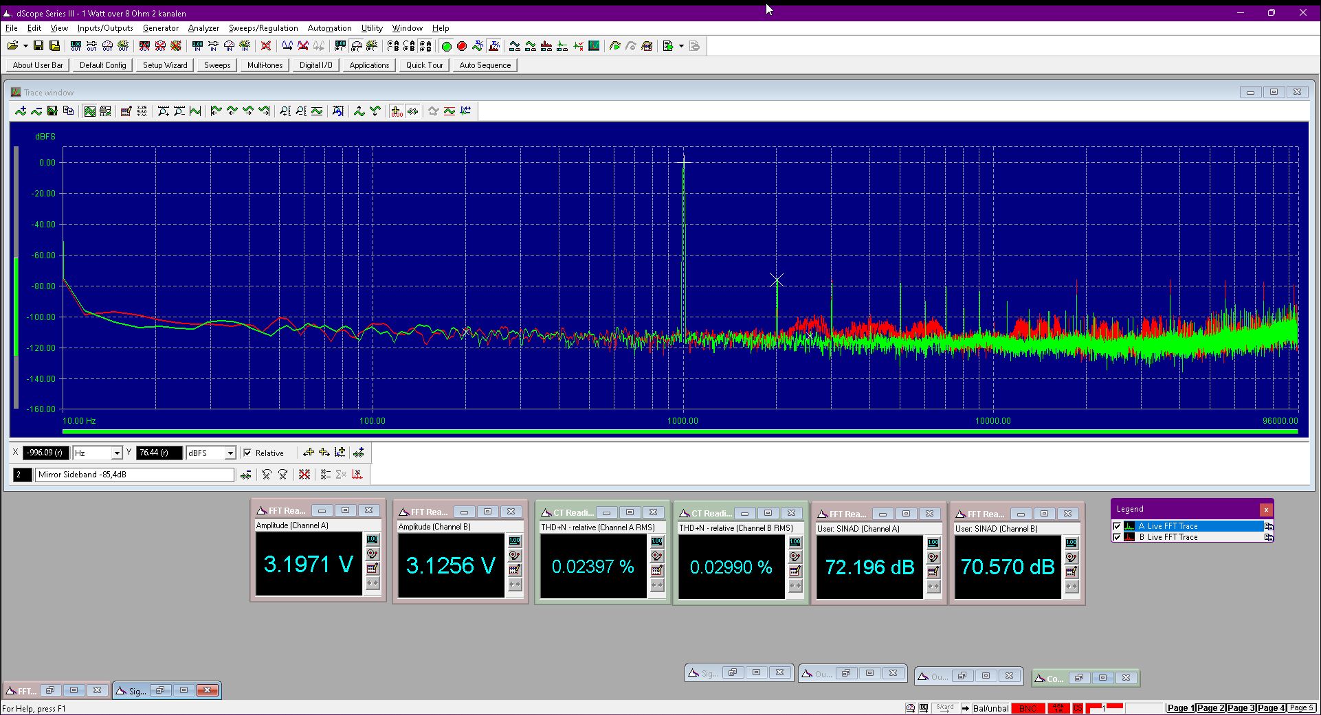 Fosi Amp - 1 watt - 8 Ohm
